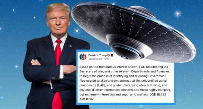 Trump To Release Of Docs on ‘Extraterrestrials'